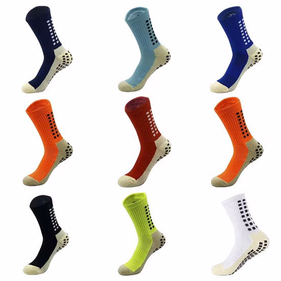 Calzini in cotone antiscivolo con impugnatura antiscivolo per calcio da donna da uomo unisex all'ingrosso