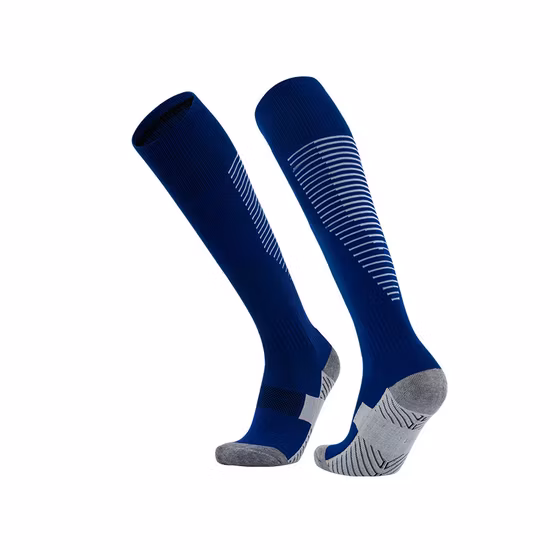 Calzini corti alla caviglia da calcio alti al ginocchio in jacquard sportivo in cotone con vestibilità asciutta personalizzati