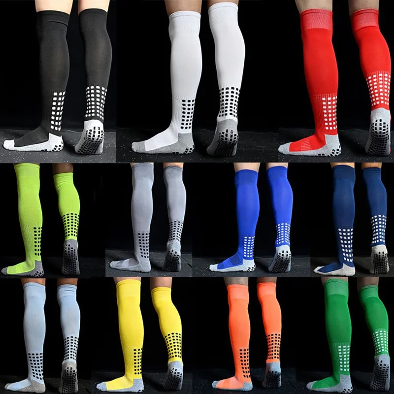 Calza da calcio adesiva in PVC da uomo, calza da allenamento MID